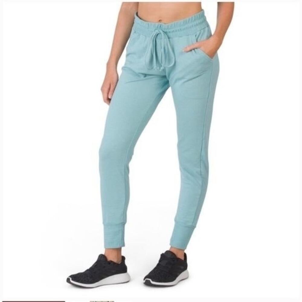 FP Movement Free People Sunny Skinny Jogger Sweatpants Bayside Blue Size L